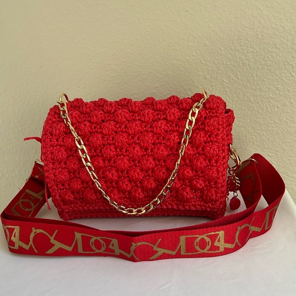 Handmade Handbags - Classic Hand Crafted Crochet Crossbody Bag.